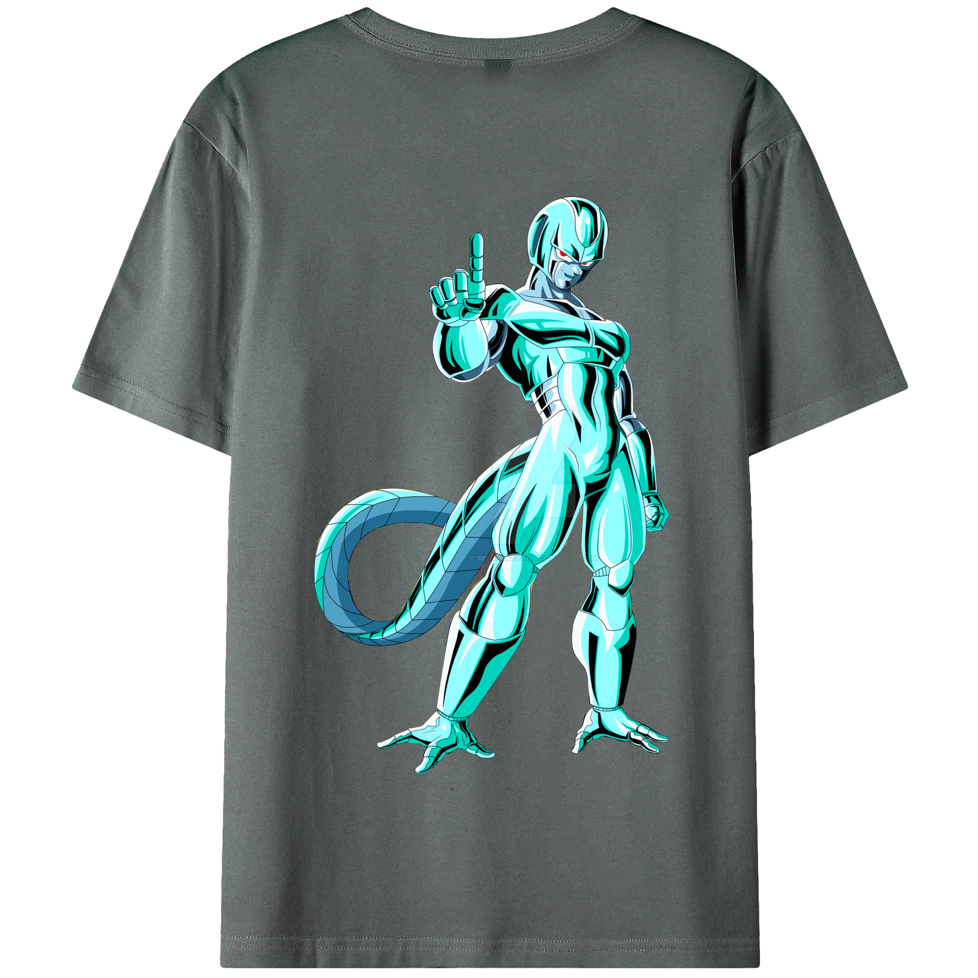 （画像用） ドラゴンボール クウラ DRAGON BALL Cooler Coora 綿100％半袖Tシャツ（背面プリント）